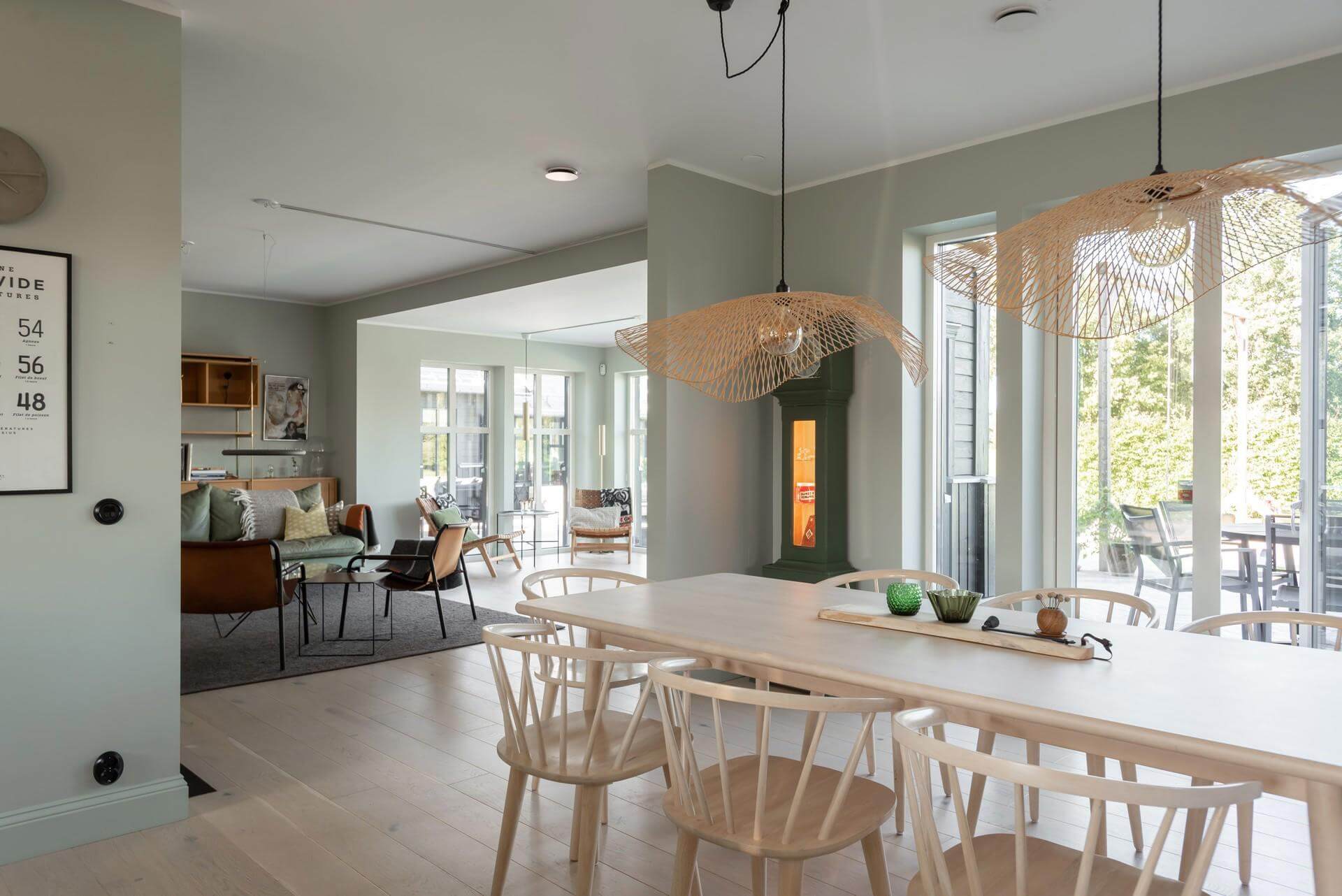 Villa-interieur in Zweden
